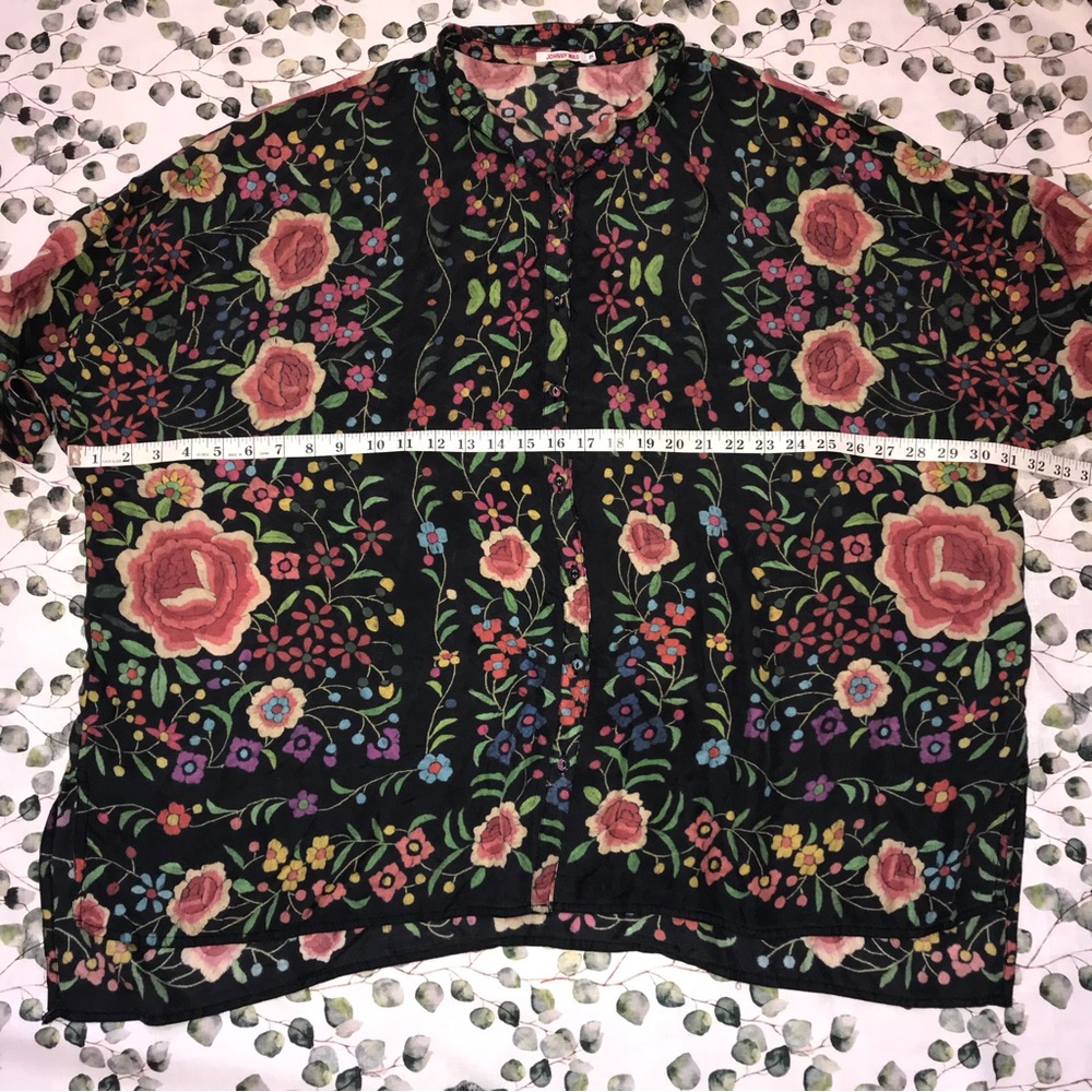 Johnny Was Silk Emby Blouse - Picture 5 of 13